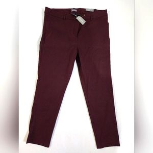 Woman's Van Heusen Pants Burgundy size 16, NWT